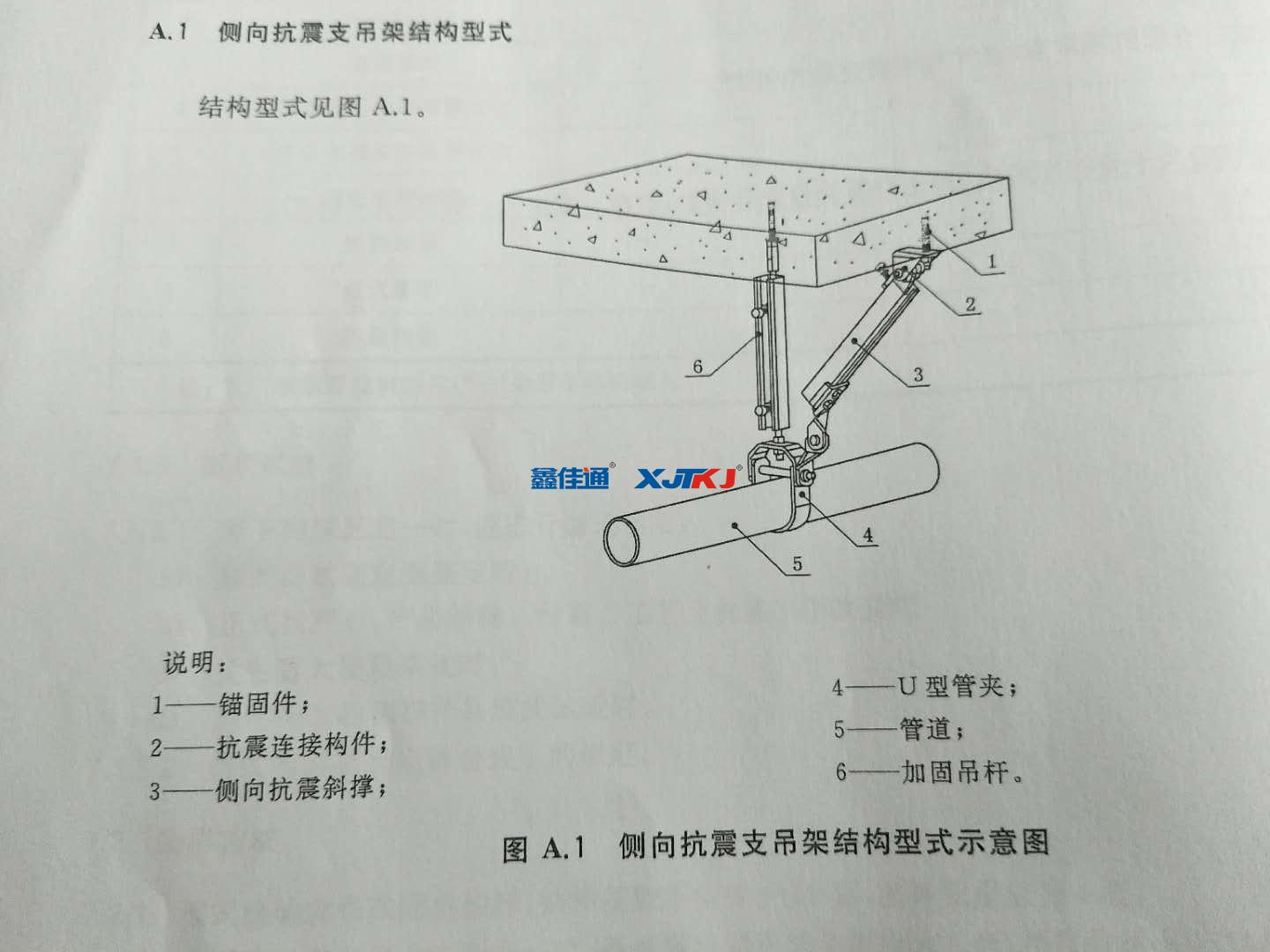 單管側向抗震支架 單管側向抗震支架